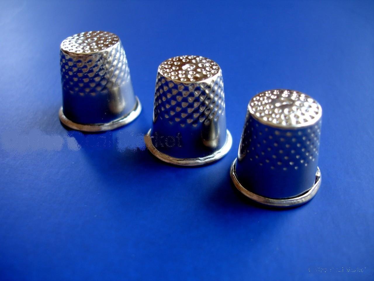 Approx Size Sewing Thimble :19mm x 18mm LGEGE 30PCs silver toned Vintage DIY Crafts Metal Sewing Thimbles